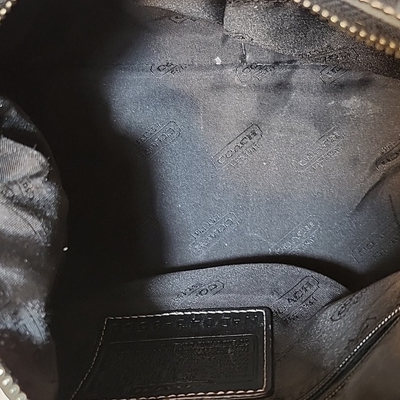 Coach Y2K Legacy Elegant Black Leather Convertible Crossbody Hobo Bag 9566 - Picture 15 of 16